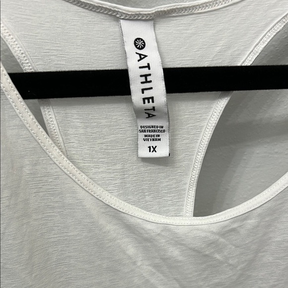 Athleta Women's White Sheer Tank Top - Picture 2 of 4